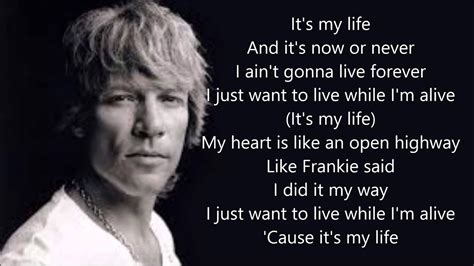 Bon jovi its my life lyrics - Bon Jovi It's My Life Song Lyrics Poster A4 : Amazon.de: Home & Kitchen.